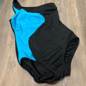 One shoulder one piece swimsuit-medium